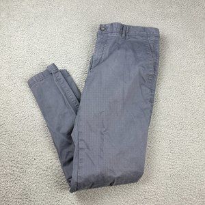 Reiss Adult Flat Front Straight Size W36 Outdoor Chino‎ Casual Pants Men Gray